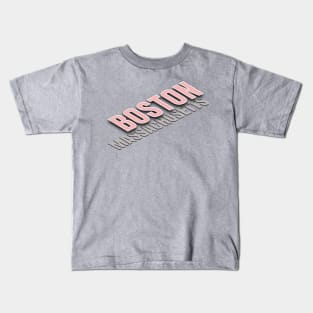 Boston Massachusetts Kids T-Shirt